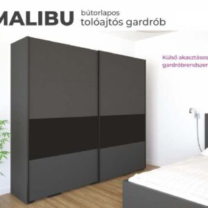 MALIBU bútorlapos tolóajtós gardrób