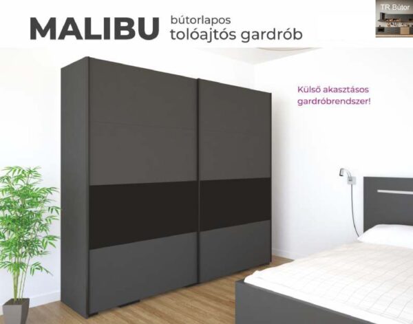 MALIBU bútorlapos tolóajtós gardrób
