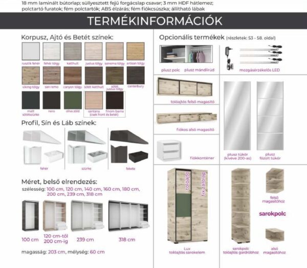 Lux tolóajtós gardrób - Image 2