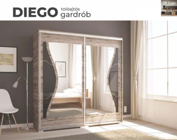 Diego tolóajtós gardrób