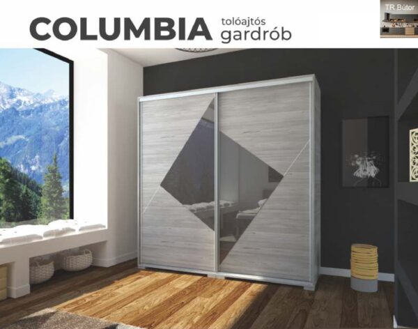 Columbia tolóajtós gardrób
