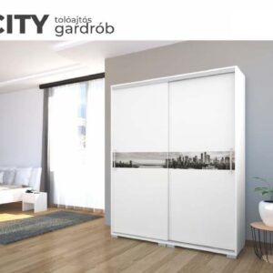 City tolóajtós gardrób Grafika nélkül