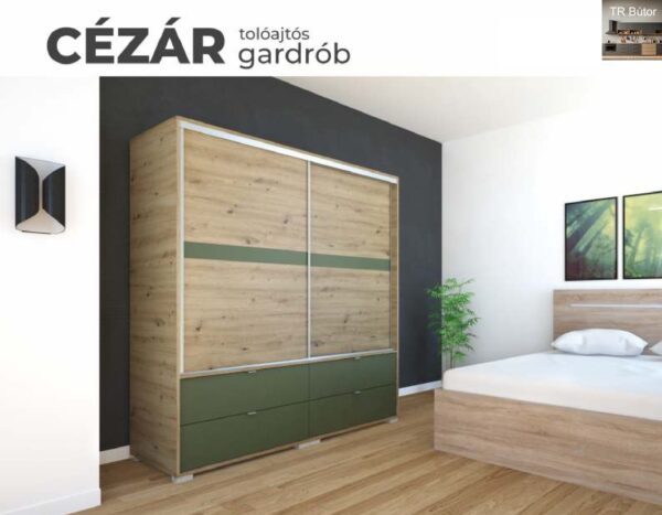 Cézár tolóajtós gardrób